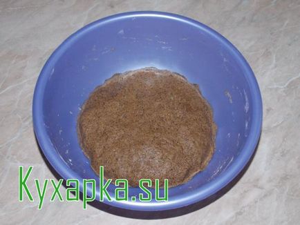 Barna kenyér, házi készítésű ételeket egy fotót a recept lépések (Fekete kenyér) Barna kenyér, házi készítésű ételeket egy fotót a recept lépések