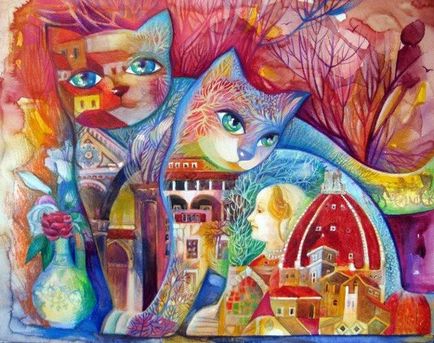 Декоративні коти художника оксани заїка