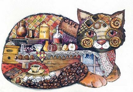 Декоративні коти художника оксани заїка
