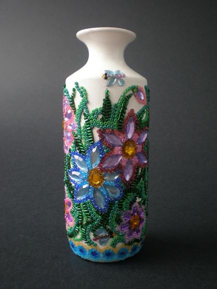 Vase de decor cu argilă polimerică, idei proprii, idei decoupage, decorațiuni cu țesături, fire și sticlă