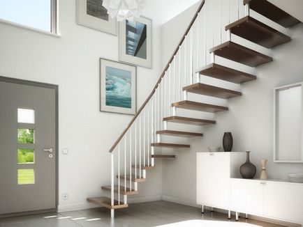 Proiectarea unei scări până la etajul al doilea într-o casă privată