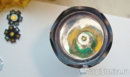 Modificarea lanternei led (driver și diode cree), ciphone