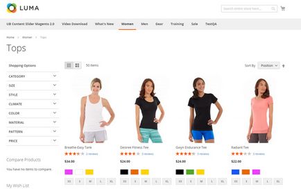 F2 - template gratuite magento 2 vs luma design de la templatemonster - blog despre design si creatie