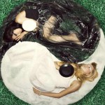 Photoshoot în stilul yin-yang, fotografie in-yan, studio pe Voikovskaya