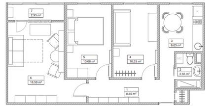 Idei de interior pentru un mic apartament de reparatii inainte de livrare