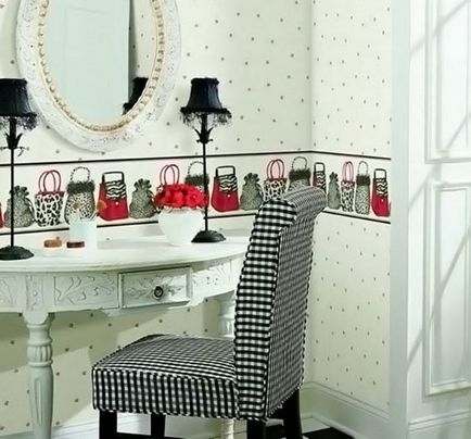 Belseje egy hálószoba egy fésülködő asztal