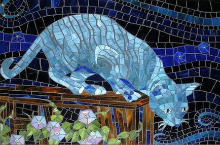Imagini ale pisicilor făcute în tehnica mozaicului a 19 lucrări minuțioase - târg de maeștri - manual