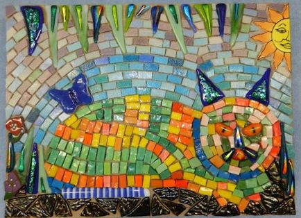 Зображення кішок, зроблені в техніці мозаїки 19 кропітких робіт - ярмарок майстрів - ручна