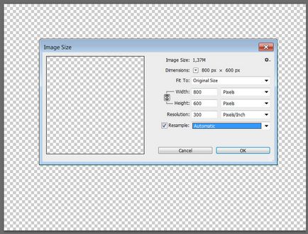 Modificarea dimensiunii și a rezoluției unui fișier în Photoshop