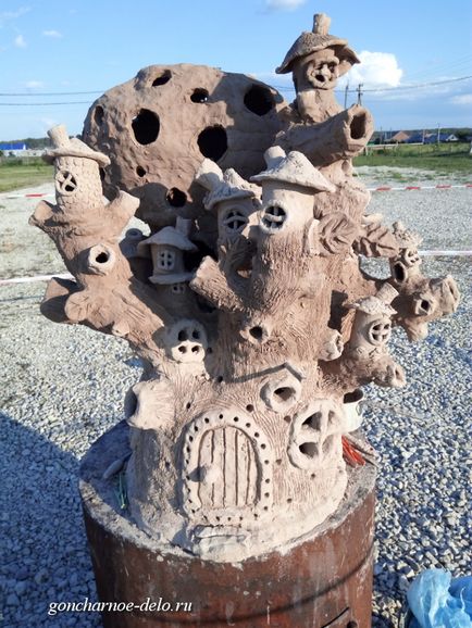 Cum am făcut sculptură înfloritoare, lecții de ceramică