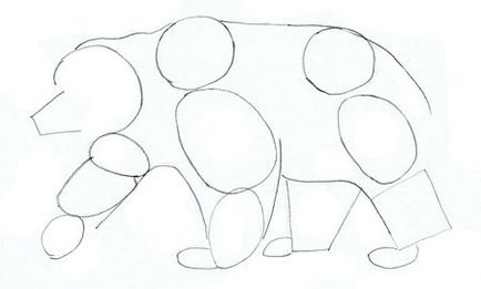 Cum de a desena un urs pas cu pas maro - cum să atragă o figura urs brun urs în etape