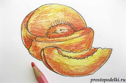 Як намалювати персик, просто падлюка