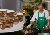 Főzni barbecue hússzeleteket recept Chef Ruslan Gogokhiya, konyha, érveket és tényeket