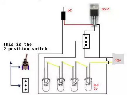 Hogyan készítsünk saját színe zenét a led az áramköri