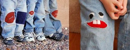 Як зробити красиві заплатки на дитячі джинси