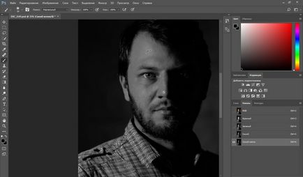 Як зробити ретуш чоловічого портрета в photoshop cc 2017