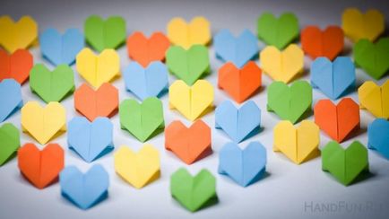 Hogyan készítsünk egy szív origami