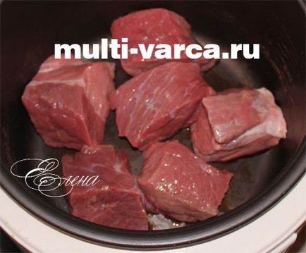 Cum se gătește broasca de carne de vită într-un multivariat