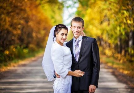 Cum de a aranja nunta Photoshop în toamna