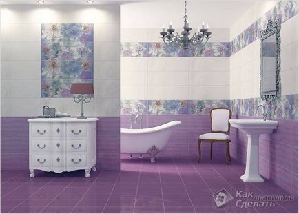Яку плитку вибрати для ванної кімнати - колір, розмір фото