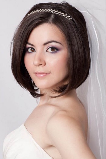 Térnél frizura fotó ötleteket a menyasszony, fotó hajvágásra és frizura