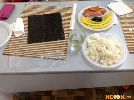 Kimpab - o rețetă cu o fotografie cum să gătești rulouri coreeană