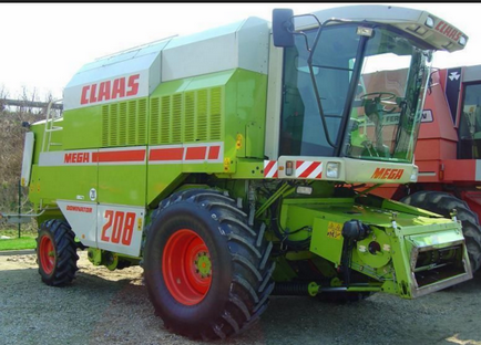 Harvester claas mega 208 és készülék műszaki