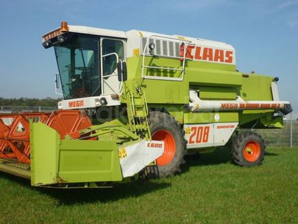 Комбайн claas mega 208 пристрій і технічні характеристики