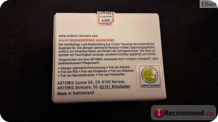 Krém a szem körüli bőr lipid ARTEMIS natúr krém - «Made in Switzerland! krém