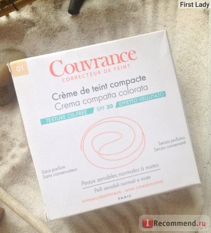 Cremă-pudră avene couvrance crème de teint compacte - 