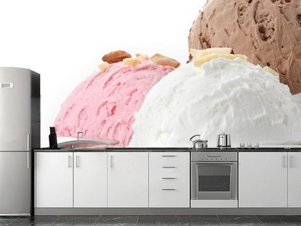 Bucătării cu imagini de fundal foto - exemple, trucuri interioare (la domiciliu) Bucătării cu imagini de fundal foto - exemple, materiale de interior