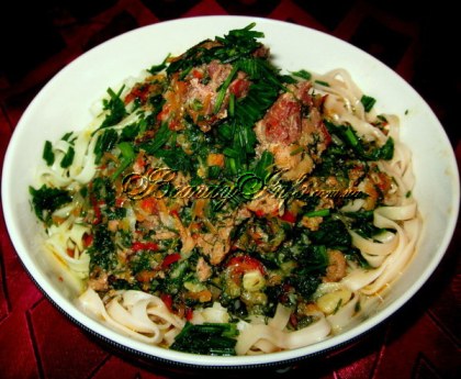 Paste (tăiței sau spaghete) cu carne tocată - o rețetă gătită pas cu pas cu o fotografie, beautyinfo