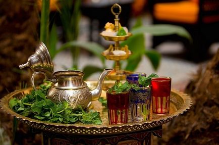Marokkói menta tea - egy receptet egy kirándulást történelem