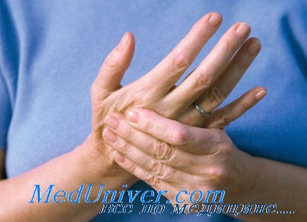 Miozită, ligamentită, tendonită a mâinii