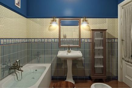 Морський стиль ванної кімнати фото дизайну інтер'єрів