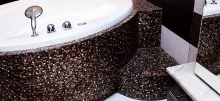 Мозаїка для ванної кімнати ідеальний варіант обробки, за допомогою якого створюються шедеври