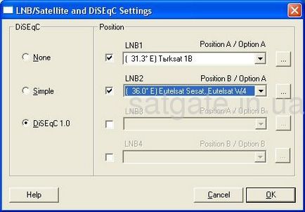 Configurarea unui card dvb tehnotrend tt-budget s-1401 pentru a lucra cu internet prin satelit prin satelit