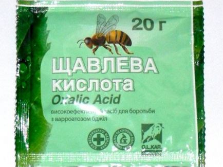 Tratarea albinelor cu metode de acid oxalic, instrumente