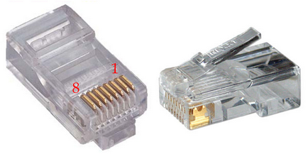 Mi tömöríteni az RJ-45, és tartsa lenyomva a hálózati kábel 4