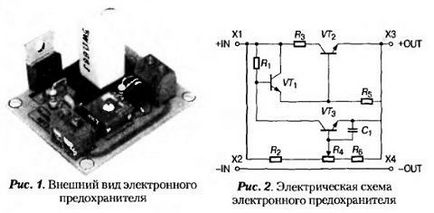 áramkorlátozók, elektronikus biztosítékok