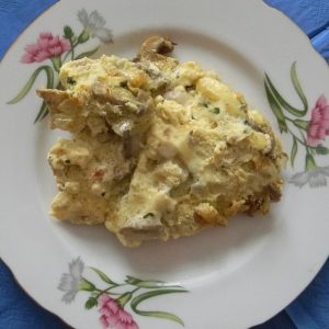 Omelet cu rețetă de ciuperci