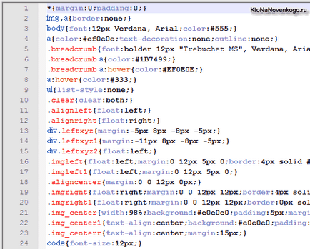 Optimizarea (comprimarea) css în viteza paginii - cum să deconectați fișierele de stil externe și să le îmbinați într-una