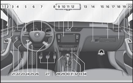 Controale, echipament de bord și salon skoda octavia, monolit de editură