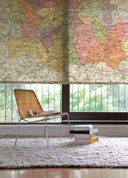Decor original - hărți geografice în interior, design interior, decor cu propriile mâini