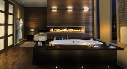 Обробка ванної кімнати деревом підлоги, стіни, меблі, дерев'яне оздоблення та інтер'єр