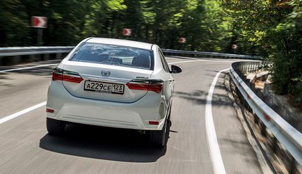 Observăm legătura puternică cu sedanul toyota corolla