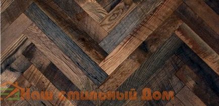 A helyreállított fa padlóburkolat