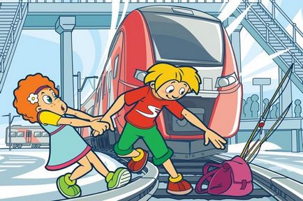 Memorare pentru părinți despre regulile comportamentului copiilor în transportul feroviar și feroviar