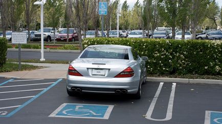Locuri de parcare pentru persoanele cu handicap