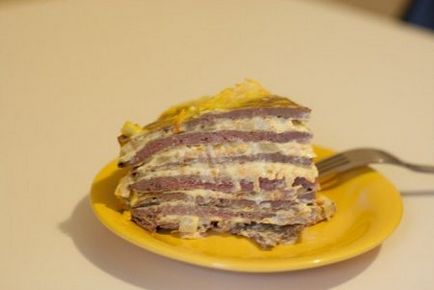 Печінковий торт - рецепти з фото і відео